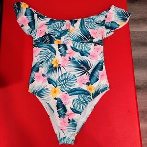 Ardene flower design swim wear women's size L